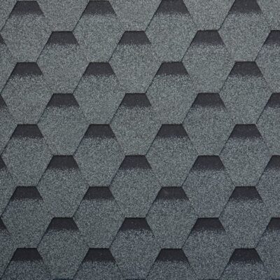 Ngói bitum phủ đá kiểu tổ ong màu xám